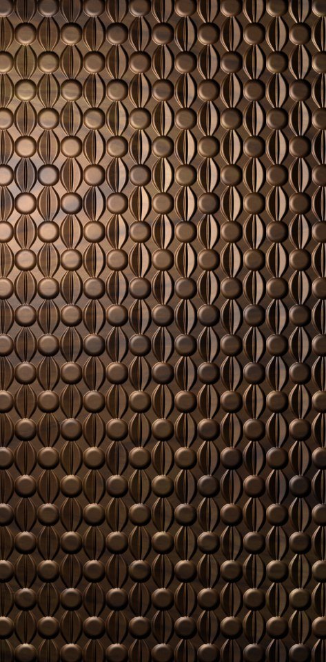 WALL PANEL - K-05 Geometric Round-Leaf Textured Decorative Relief